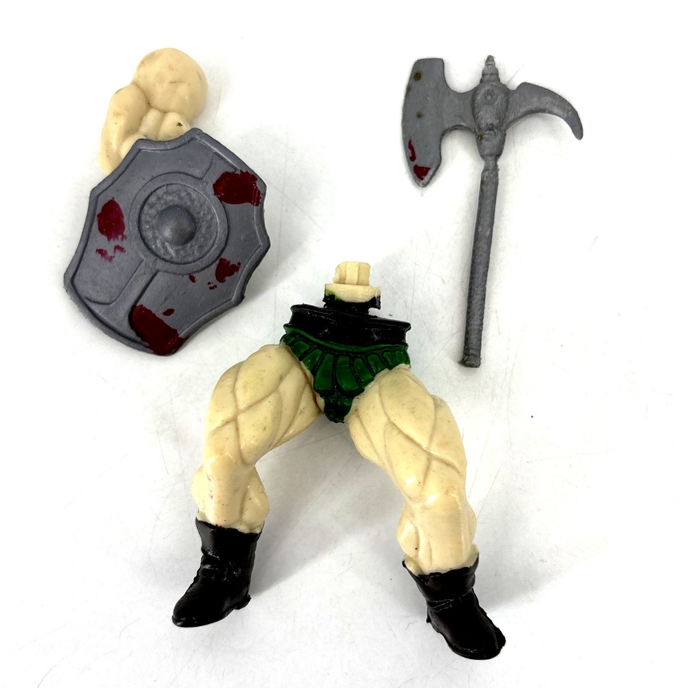 VTG Galaxy Warriors Muscle Warriors MOTU KO Parts Pieces Fodder RARE Axe Shield